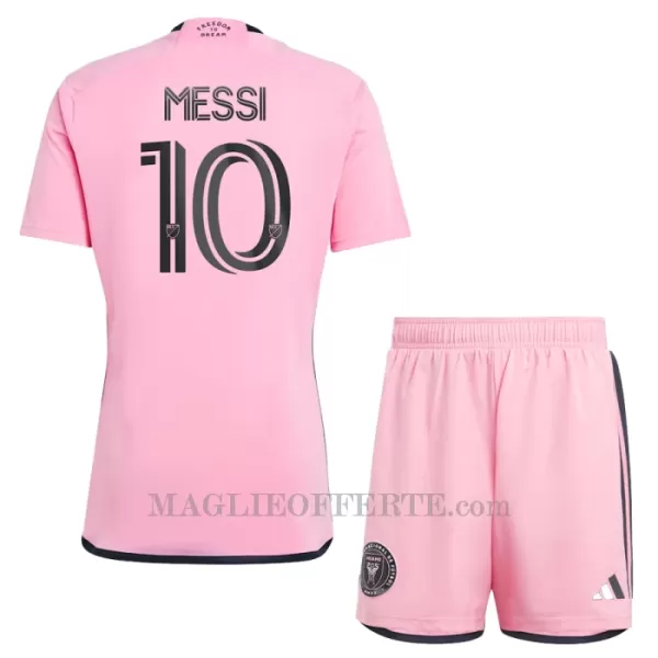 Maglia Inter Miami CF Lionel Messi 10 Bambino Gara Home 2024/25