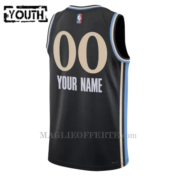 Atlanta Hawks Canotta City Edition Swingman 2023/24 Bambino Nero