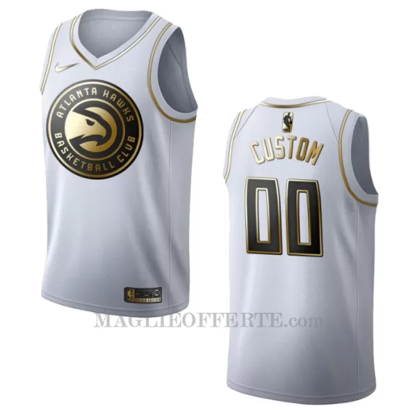 Atlanta Hawks Canotta Golden Edition Swingman Bianco