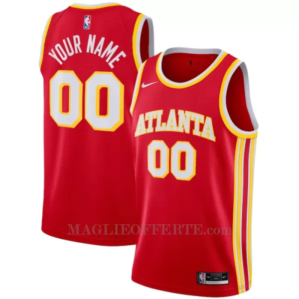 Atlanta Hawks Canotta Icon Edition Swingman 2023/24 Rosso