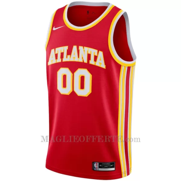 Atlanta Hawks Canotta Icon Edition Swingman 2023/24 Rosso