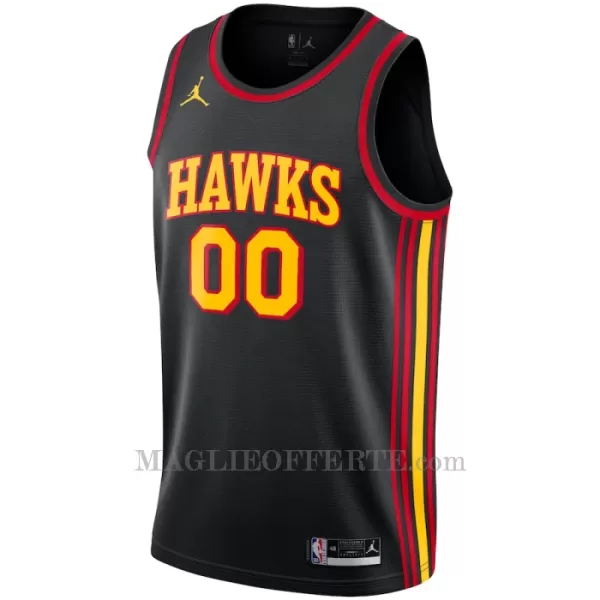 Atlanta Hawks Canotta Statement Edition Swingman 2023/24 Nero