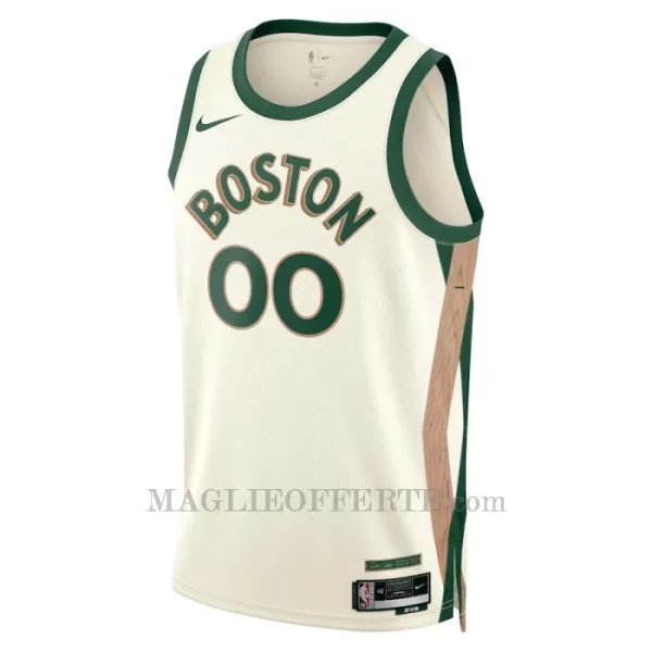 Boston Celtics Canotta City Edition Swingman 2023/24 Bianco