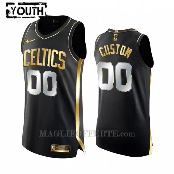 Boston Celtics Canotta Golden Edition Swingman Bambino Nero