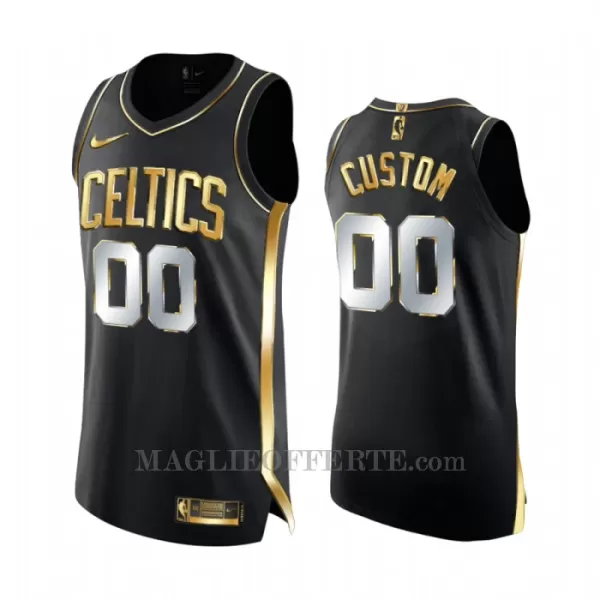 Boston Celtics Canotta Golden Edition Swingman Nero