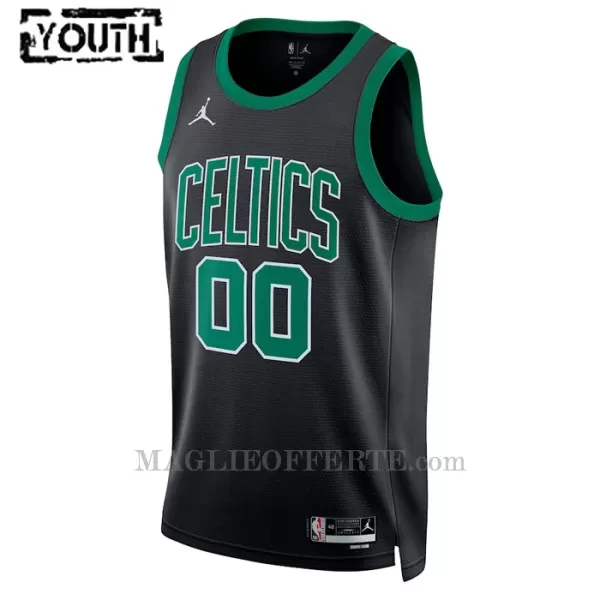 Boston Celtics Canotta Statement Edition Swingman 2023/24 Bambino Nero