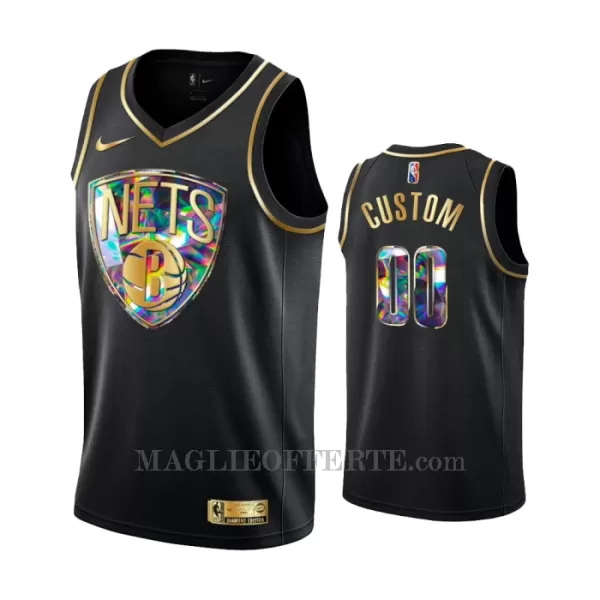 Brooklyn Nets Canotta Diamond Edition Swingman Nero