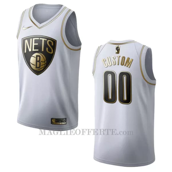 Brooklyn Nets Canotta Golden Edition Swingman Bianco