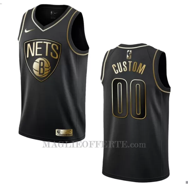 Brooklyn Nets Canotta Golden Edition Swingman Nero