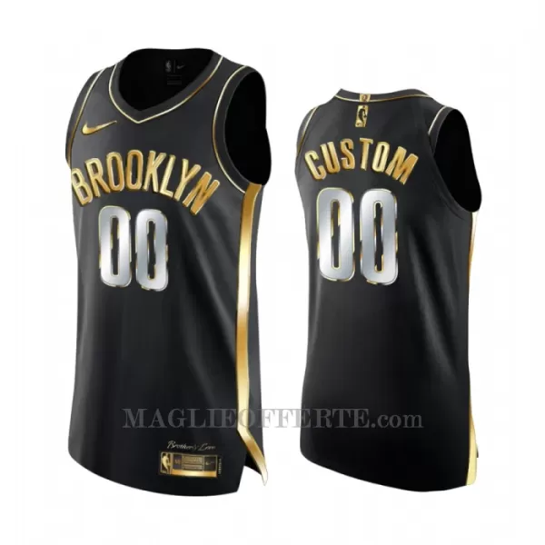 Brooklyn Nets Canotta Golden Edition Swingman Nero