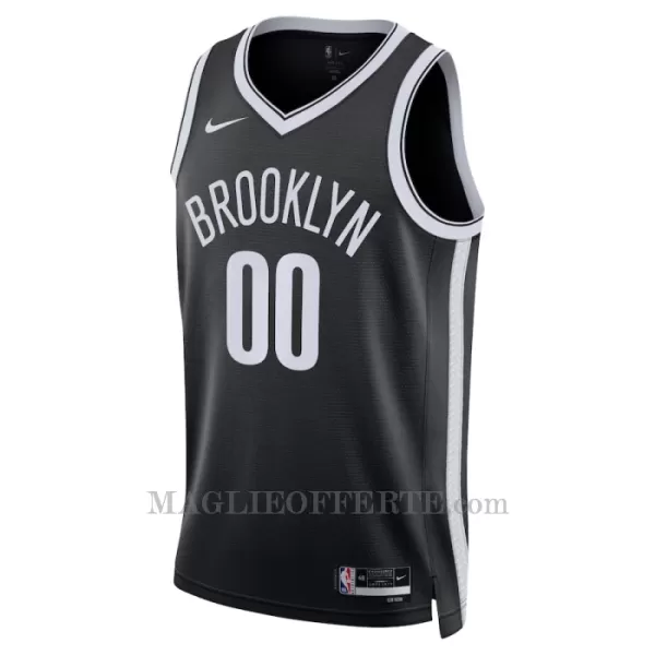 Brooklyn Nets Canotta Icon Edition Swingman 2023/24 Nero