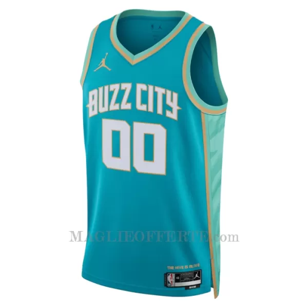 Charlotte Hornets Canotta City Edition Swingman 2023/24 Teal