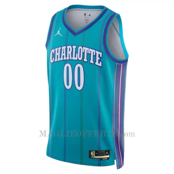 Charlotte Hornets Canotta Classic Edition Swingman 2023/24 Teal