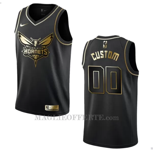 Charlotte Hornets Canotta Golden Edition Swingman Nero