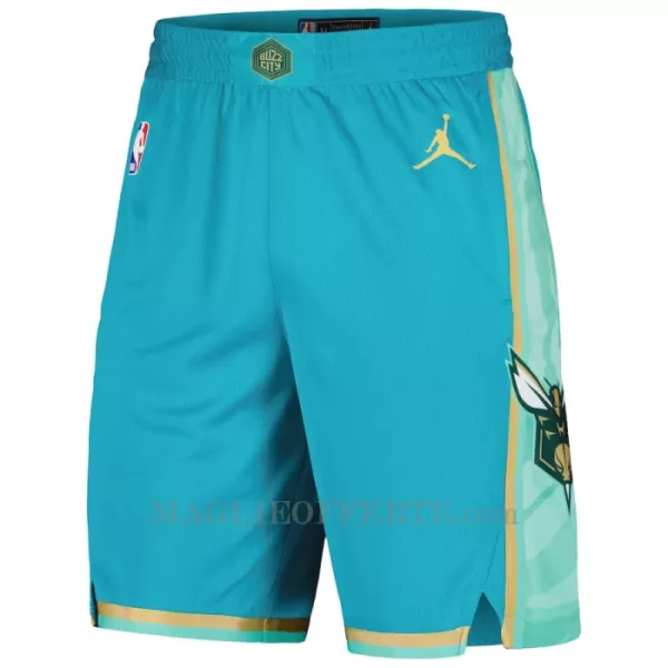 Charlotte Hornets Pantaloncini da Basket City Edition Swingman Teal