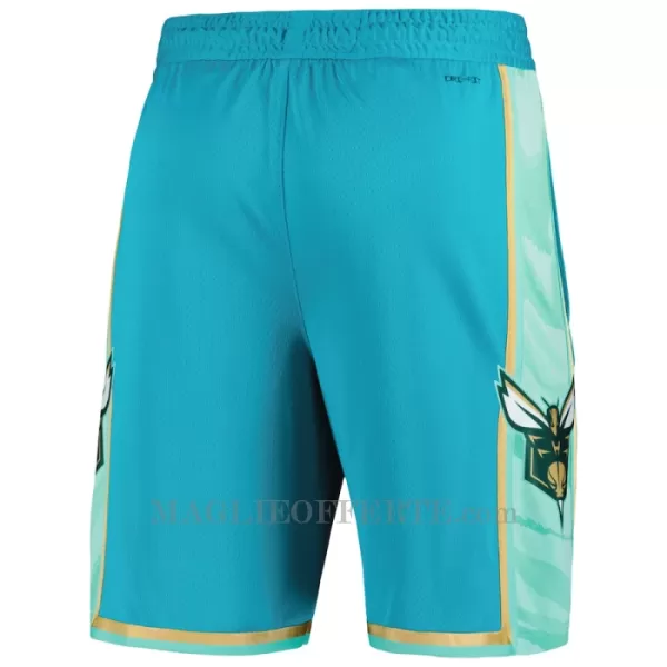 Charlotte Hornets Pantaloncini da Basket City Edition Swingman Teal