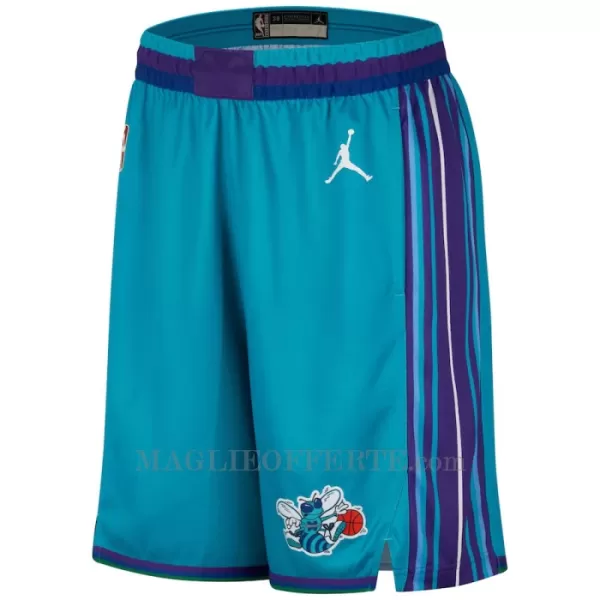 Charlotte Hornets Pantaloncini da Basket Classic Edition Swingman Teal