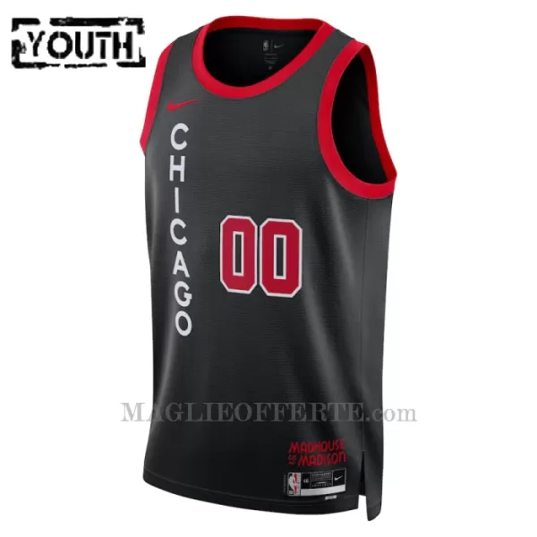 Chicago Bulls Canotta City Edition Swingman 2023/24 Bambino Nero