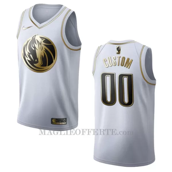 Dallas Mavericks Canotta Golden Edition Swingman Bianco