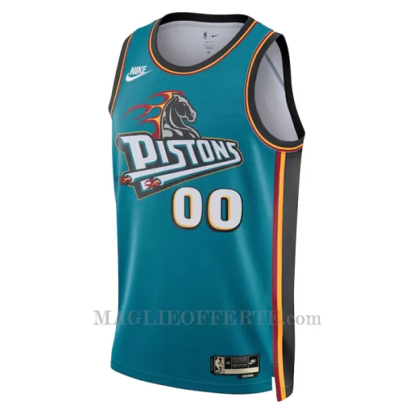 Detroit Pistons Canotta Classic Edition Swingman Teal