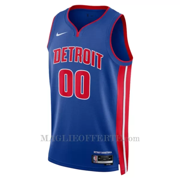 Detroit Pistons Canotta Icon Edition Swingman 2023/24 Blu