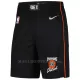 Detroit Pistons Pantaloncini da Basket City Edition Swingman Nero