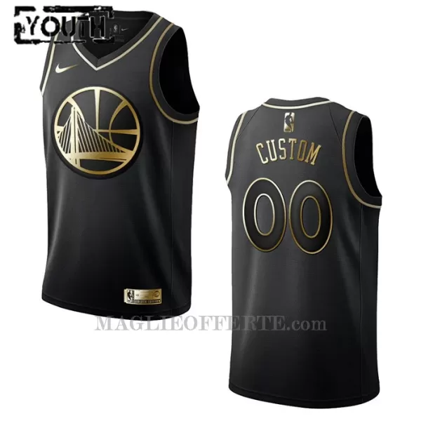 Golden State Warriors Canotta Golden Edition Swingman 2023/24 Bambino Nero