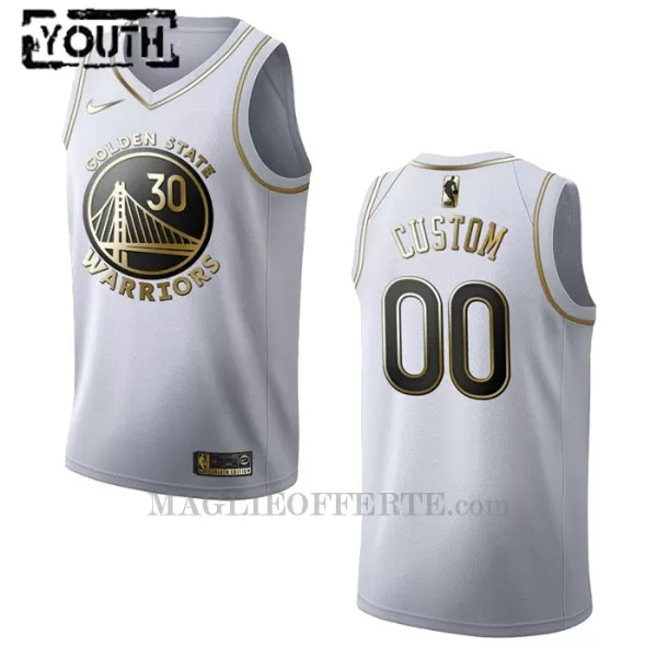 Golden State Warriors Canotta Golden Edition Swingman Bambino Bianco