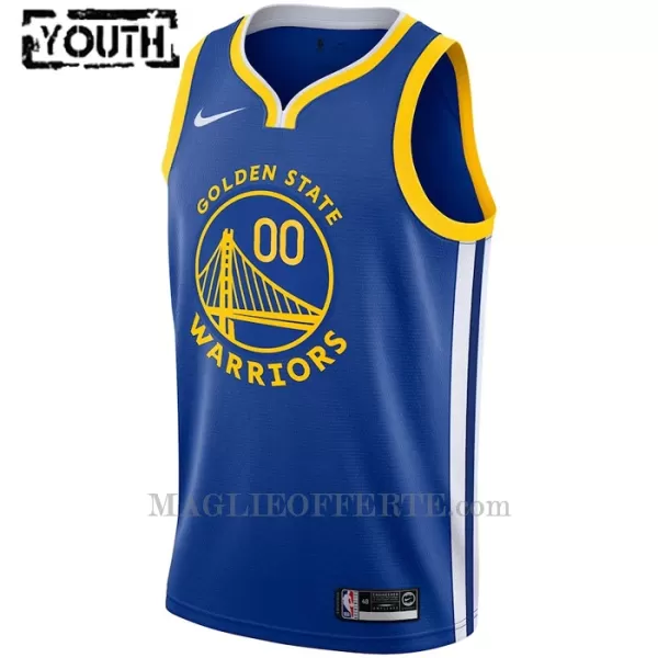 Golden State Warriors Canotta Icon Edition Swingman 2023/24 Bambino Blu