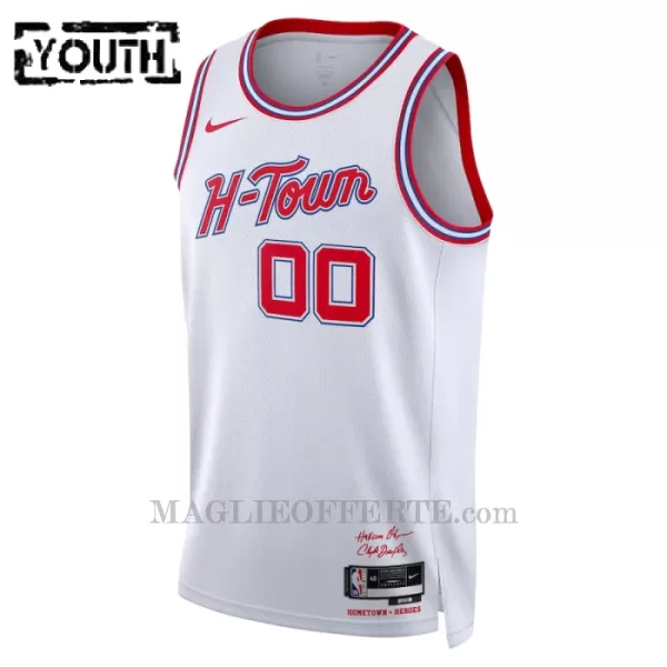 Houston Rockets Canotta City Edition Swingman 2023/24 Bambino Bianco