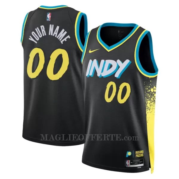 Indiana Pacers Canotta City Edition Swingman 2023/24 Nero