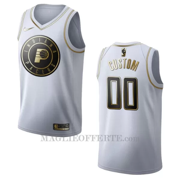 Indiana Pacers Canotta Golden Edition Swingman 2023/24 Bianco