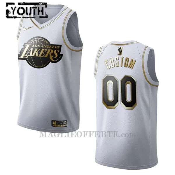 Los Angeles Lakers Canotta Golden Edition Swingman Bambino Bianco