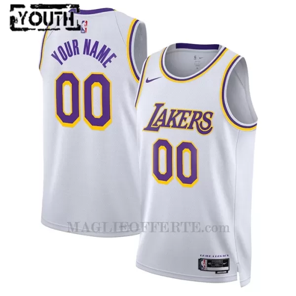 Los Angeles Lakers Canotta Icon Edition Swingman 2023/24 Bambino Bianco