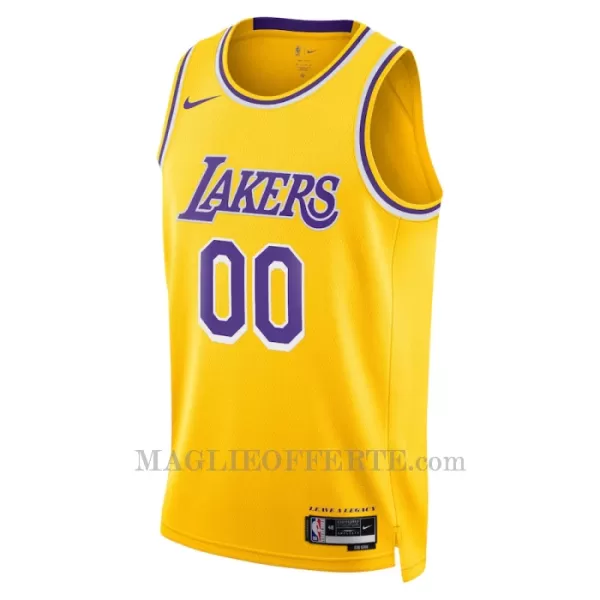 Los Angeles Lakers Canotta Icon Edition Swingman 2023/24 Giallo