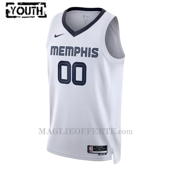 Memphis Grizzlies Canotta Association Edition Swingman 2023/24 Bambino Bianco