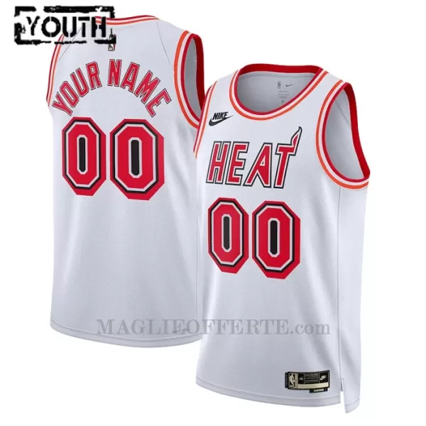 Miami Heat Canotta Classic Edition Swingman Bambino Bianco