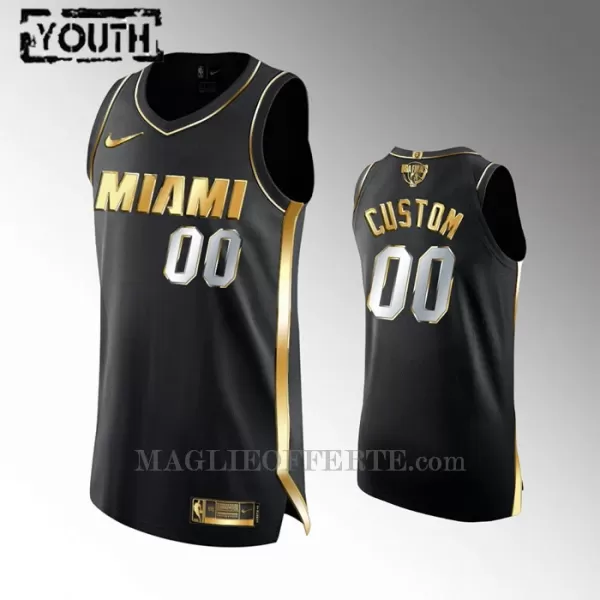 Miami Heat Canotta Golden Edition Swingman Bambino Nero