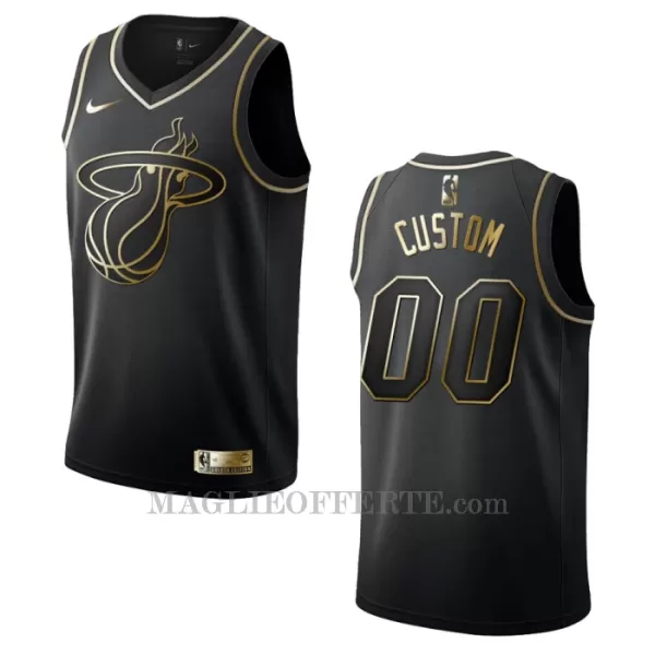 Miami Heat Canotta Golden Edition Swingman Nero