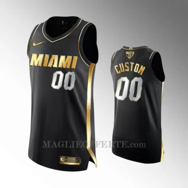 Miami Heat Canotta Golden Edition Swingman Nero