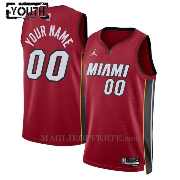 Miami Heat Canotta Statement Edition Swingman 2023/24 Bambino Rosso