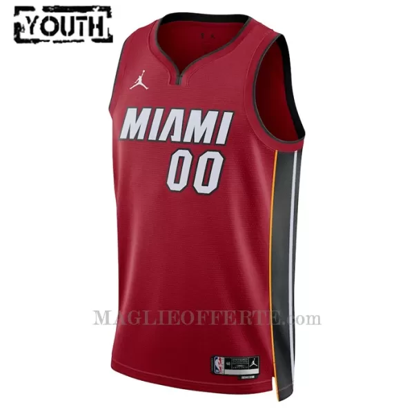 Miami Heat Canotta Statement Edition Swingman 2023/24 Bambino Rosso