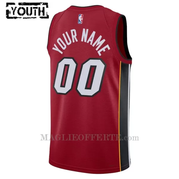 Miami Heat Canotta Statement Edition Swingman 2023/24 Bambino Rosso