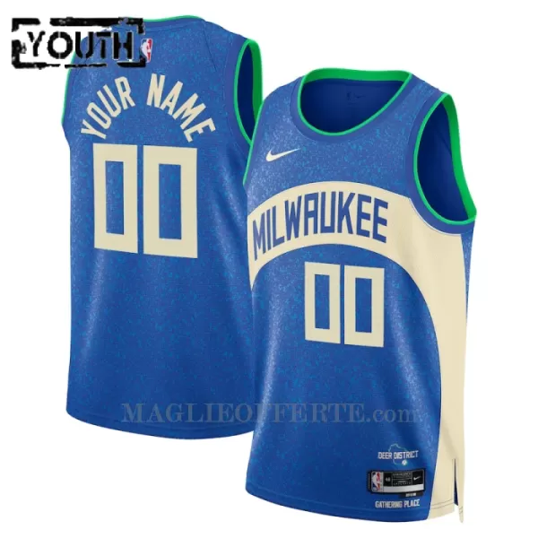 Milwaukee Bucks Canotta City Edition Swingman 2023/24 Bambino