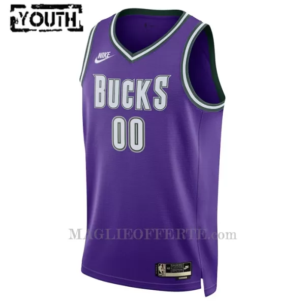 Milwaukee Bucks Canotta Classic Edition Swingman Bambino Viola