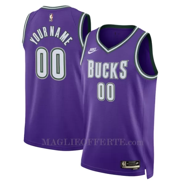 Milwaukee Bucks Canotta Classic Edition Swingman Viola