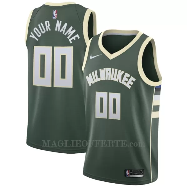 Milwaukee Bucks Canotta Icon Edition Swingman 2023/24 Verde