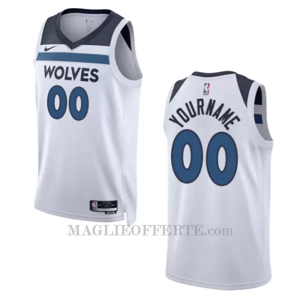 Minnesota Timberwolves Canotta Association Edition Swingman 2023/24 Bianco