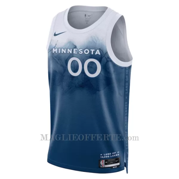 Minnesota Timberwolves Canotta City Edition Swingman 2023/24 Blu