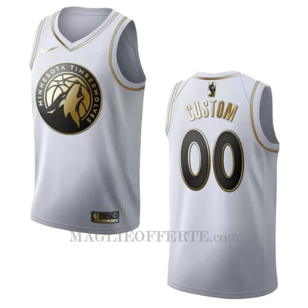 Minnesota Timberwolves Canotta Golden Edition Swingman Bianco